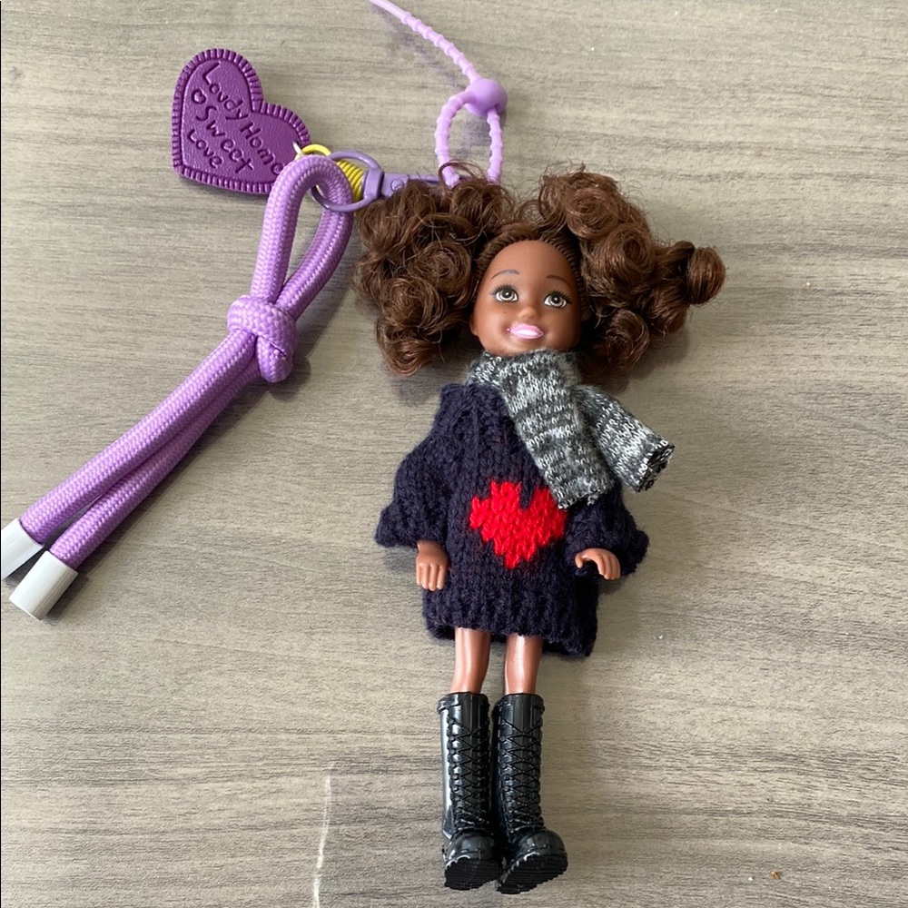 Barbie bag charm